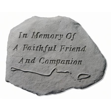 Kay Berry In Memory Of a Faithful Friend - Leash And Collar Memorial - 15.5 Inches x 11.5 Inches KA313587